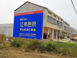 罗城农村墙体广告在不同形式上面展现的不同特色