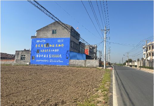 罗城墙体广告用的是什么漆？