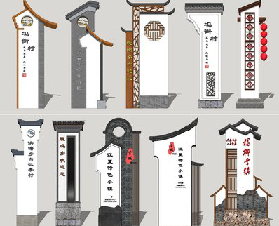 罗城美丽乡村标识标牌有哪些分类？